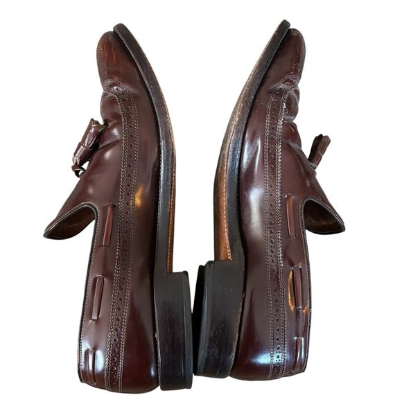 ALLEN EDMONDS Berwick 10.5 B Brown Leather Tassel Loafers Dress Shoes main image 6